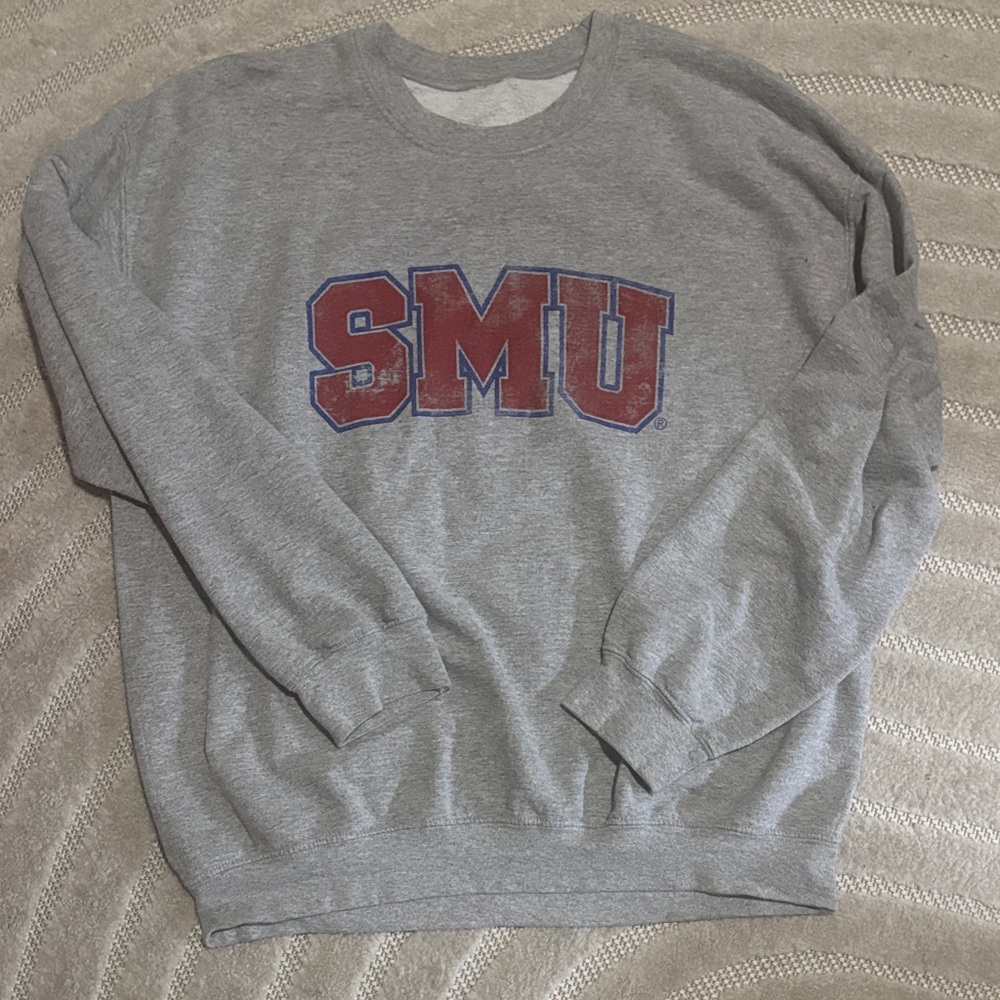 Gildan Gray SMU Crewneck Sweater